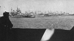 The allied fleet builds-up, ready for the invasion of Sicily.