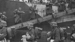 German troops embark for the invasion of Norway.